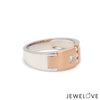 Jewelove™ Rings Platinum & Rose Gold Diamond Ring for Men JL PT 1315