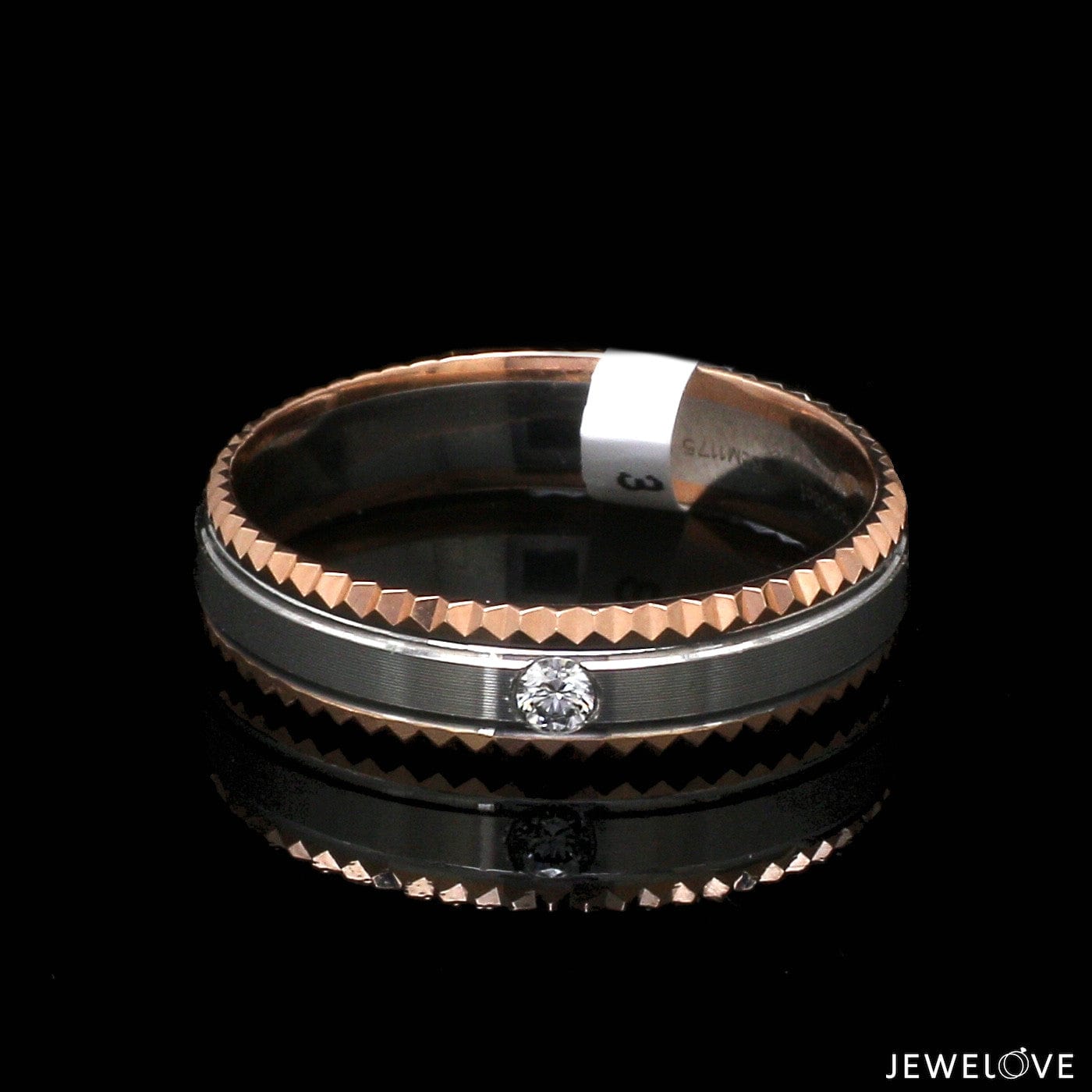 Jewelove™ Rings Platinum Rose Gold Diamond Ring JL PT 1419