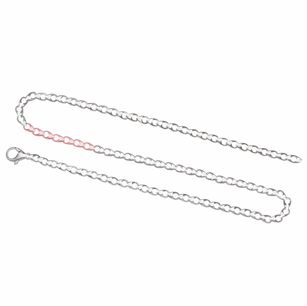 Platinum & Rose Gold Evara Chain for Men JL PT 745