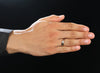 Jewelove™ Rings Platinum & Rose Gold Fusion Single Diamond Ring for Men JL PT 995
