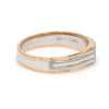 Jewelove™ Rings Platinum & Rose Gold Fusion Single Diamond Ring for Men JL PT 997