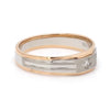 Jewelove™ Rings Platinum & Rose Gold Fusion Single Diamond Ring for Men JL PT 997