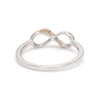 Jewelove™ Rings Women's Band only Platinum & Rose Gold Infinity Ring for women JL PT 1142