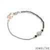 Jewelove™ Bangles & Bracelets Platinum Rose Gold Mangalsutra Diamond Bracelet for Women JL PTB 1211