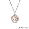 Jewelove™ Pendants Platinum + Rose Gold Om Pendant JL PT OM-8