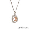 Jewelove™ Pendants Platinum + Rose Gold Om Pendant JL PT OM-8