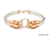 Jewelove™ Bangles & Bracelets Platinum & Rose Gold Panther Bracelet for Men JL PTB 1184