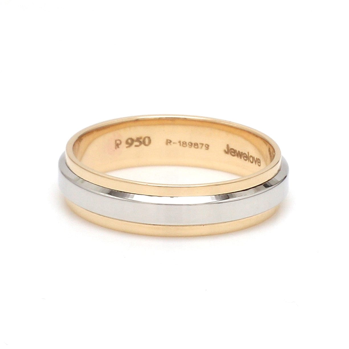 Platinum Rose Gold Ring for Men JL PT 1393
