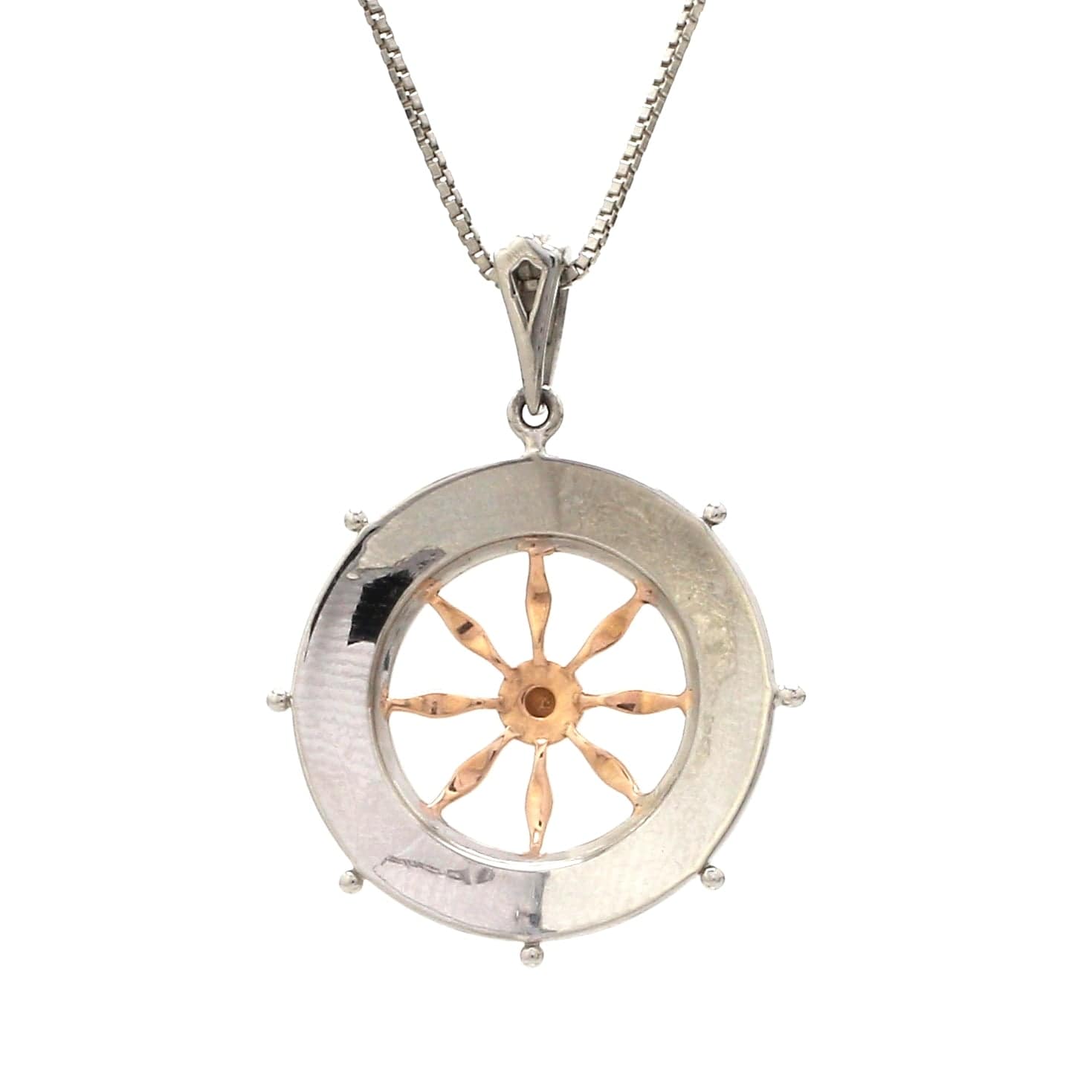 Jewelove™ Pendants Platinum Rose Gold Unisex Pendant JL PT P 362