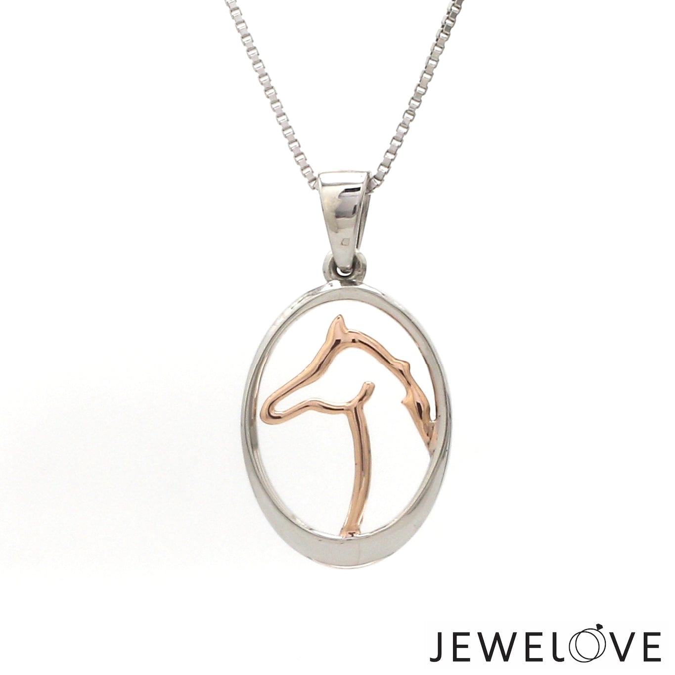 Jewelove™ Pendants Platinum Rose Gold Unisex Pendant JL PT P 363