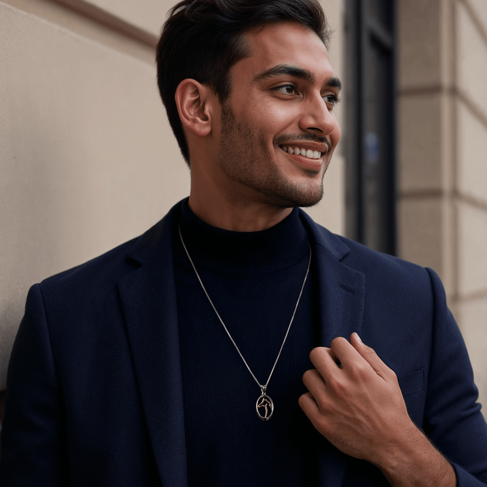 Jewelove™ Pendants Platinum Rose Gold Unisex Pendant JL PT P 363