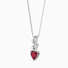 Jewelove™ Pendants Platinum Ruby Heart Pendant for Women JL PT P 18021
