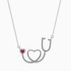 Jewelove™ Pendants Platinum Ruby Heart Pendant for Women JL PT P 18044