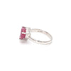 Jewelove™ Rings Women's Band only Platinum Ruby Heart Ring for Women