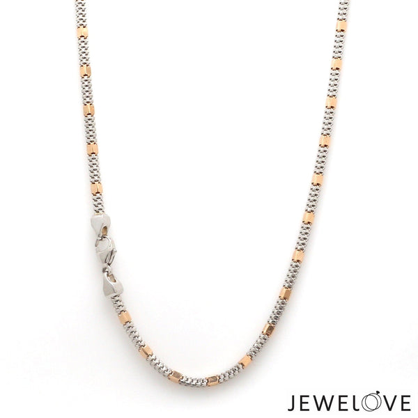 Jewelove™ Chains Platinum Two-Tone Chain for Men JL PT CH 1229