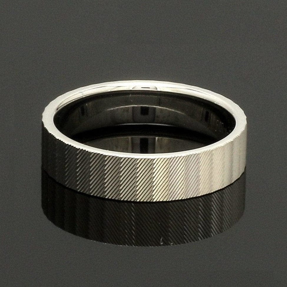 Platinum Unisex Couple Rings with Unique Texture JL PT 1333