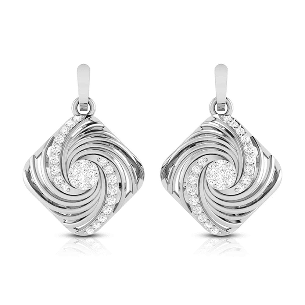 Jewelove™ Earrings Earrings only / SI IJ Platinum with Diamond Earrings for Women JL PT E 2453