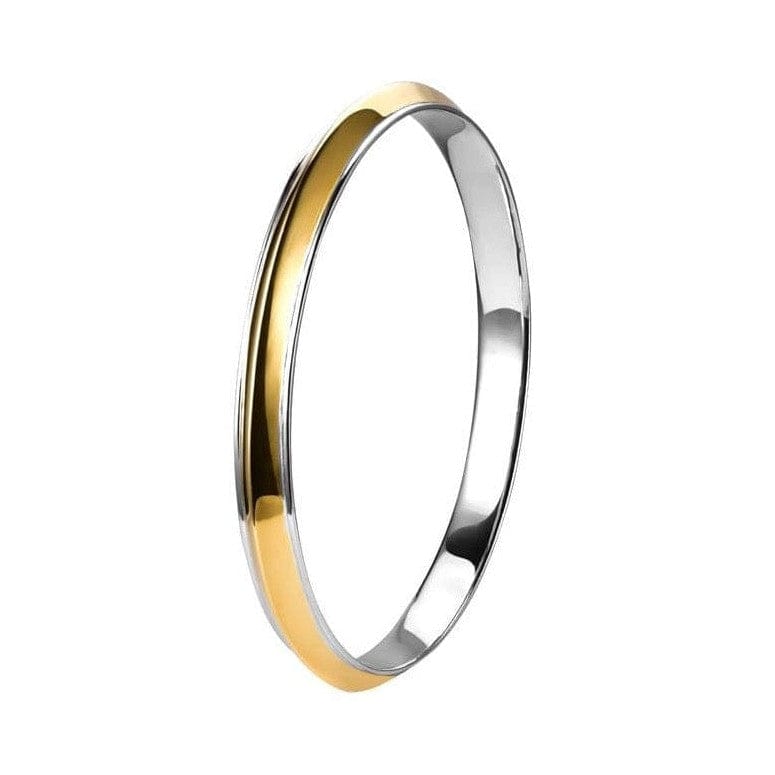 Jewelove™ Bangles & Bracelets Platinum & Yellow Gold Fusion Kada for Men JL PTB 766