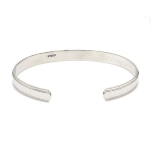 Punjabi Open Platinum Kada with Raised Center JL PTB 817 – Jewelove™