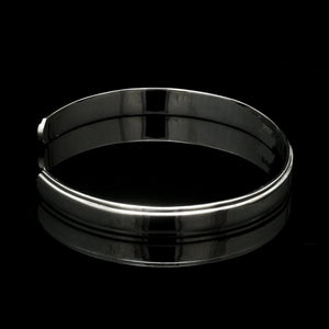 Punjabi Open Platinum Kada with Raised Center JL PTB 817 – Jewelove™