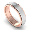 Jewelove™ Rings Women's Band only / SI IJ Ready for Shipping - Ring Sizes 13, 17 Designer Single Diamond Platinum Love Bands Rose Gold Base JL PT 655