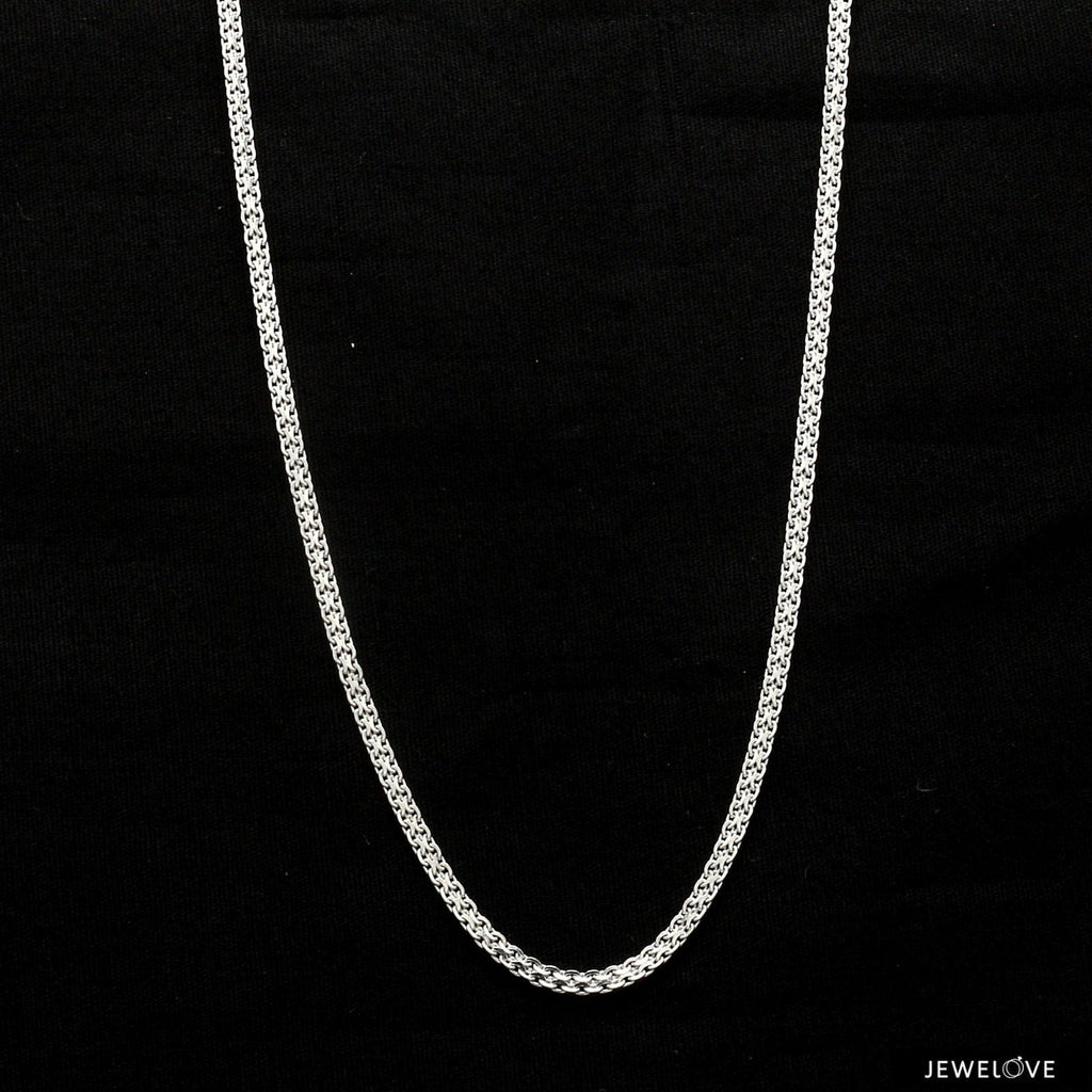 Jewelove™ Chains Ready to Ship - 20, 22, 24 inches - Platinum Unisex Chain JL PT CH 1189-A