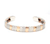 Jewelove™ Bangles & Bracelets Ready to Ship - Men of Platinum | Rose Gold Fusion Cuff Bracelet for Men JL PTB 649