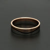 Jewelove™ Rings Men's Band only Ready to Ship - Ring Size 20 for Men of Platinum | Rose Gold with Black Enamel Fusion Ring for Men JL PT 1082