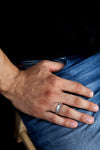 Jewelove™ Rings Men's Band only Ready to Ship - Ring Size 20 - Men of Platinum | Rose Gold Fusion Ring for Men JL PT 684