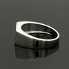 Jewelove™ Rings Men's Band only Ready to Ship - Ring Size 22 Men of Platinum | Heavy Platinum Signet Flat Top Ring JL PT 1056