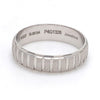 Jewelove™ Rings Men's Band only Ready to Ship - Ring Size 24, Designer Platinum Ring with Textured Blocks for Men JL PT 619