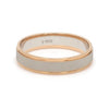 Jewelove™ Rings Men's Band only Ready to Ship  - Ring Sizes 11, 22 - Designer Unisex Platinum & Rose Gold Couple Rings JL PT 1121