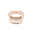 Jewelove™ Rings Ready to Ship - Ring sizes 12, 21 - Designer Unisex Platinum & Rose Gold Couple Rings JL PT 1150