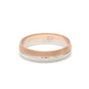 Jewelove™ Rings Men's Band only Ready to Ship - Ring sizes 12, 21 - Designer Unisex Platinum & Rose Gold Couple Rings JL PT 1150