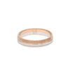 Jewelove™ Rings Women's Band only Ready to Ship - Ring sizes 12, 21 - Designer Unisex Platinum & Rose Gold Couple Rings JL PT 1150