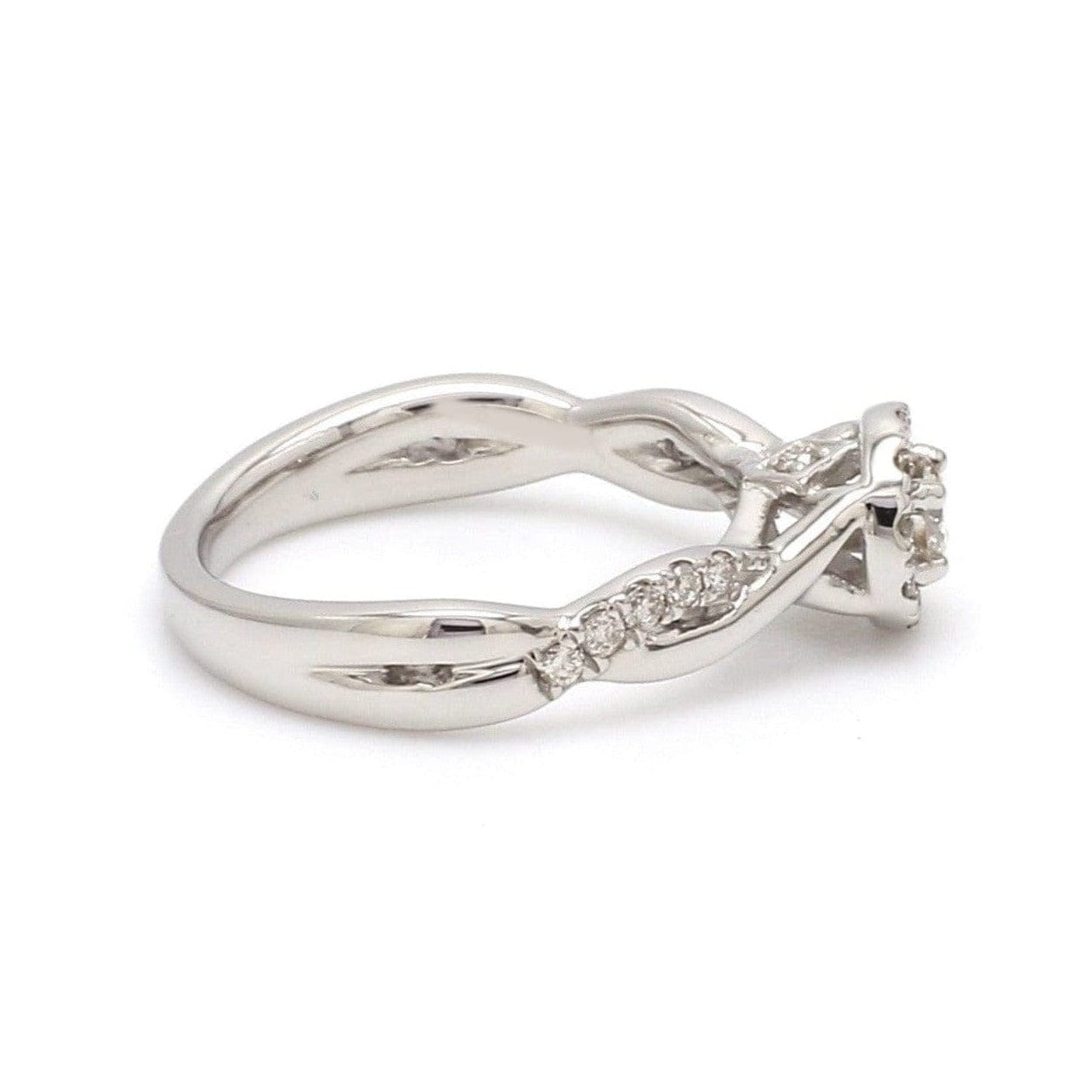 Jewelove™ Rings Ready to Ship - Ring Sizes 12, 22 - Platinum Solitaire Couple Rings JL PT 983