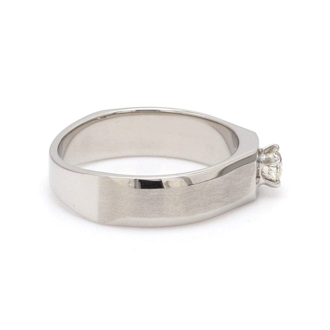 Jewelove™ Rings Ready to Ship - Ring Sizes 12, 22 - Platinum Solitaire Couple Rings JL PT 983