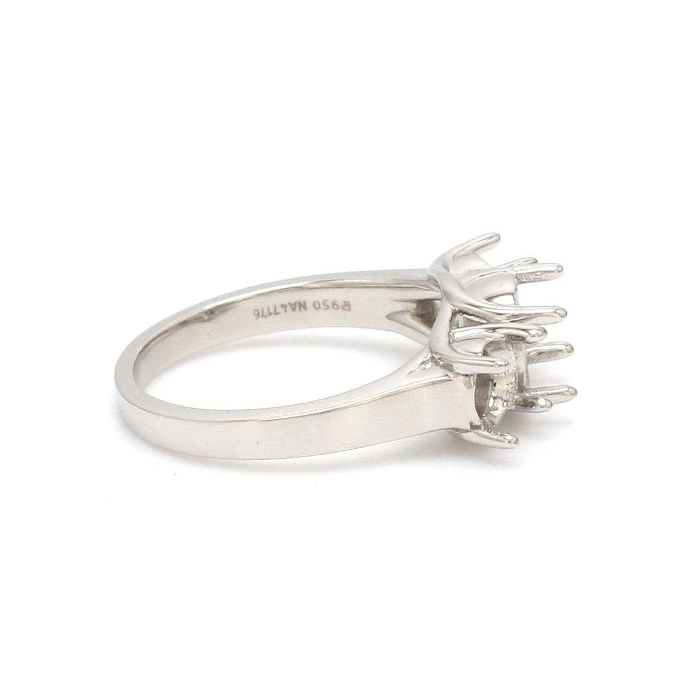 Jewelove™ Rings Solitaire Platinum Mounting Ring JL PT R3 RD 120-M