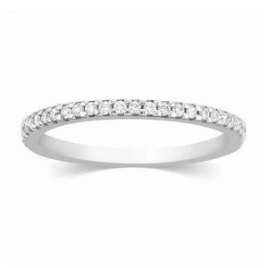 Thin Half Eternity Diamond Ring in Platinum JL PT 284 – Jewelove™