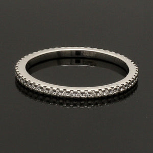 Thin Half Eternity Diamond Ring in Platinum JL PT 284-A – Jewelove™