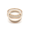 Jewelove™ Rings Unisex Platinum & Rose Gold Couple Love Band Rings JL PT 1362