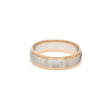 Jewelove™ Rings Unisex Platinum Rose Gold Couple Love Bands JL PT 1366