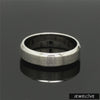 Beveled Edges Plain Platinum Couple Ring JL PT 616 - A Solid