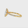 70-Pointer Marquise Cut Solitaire Diamond Shank 18K Yellow Gold Ring JL AU 19019Y-B