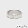 Emerald Cut Diamond Platinum Hi-Polish Ring for Men JL PT 1239