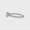 70-Pointer Platinum Solitaire Diamond Shank Ring for Women JL PT 19011-B