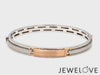 Men of Platinum | Rose Gold Hi-Polish & Matte Finish Bracelet  for Men JL PTB 1206