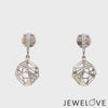 Evara Platinum Rose Gold Diamonds Earrings for Women JL PT E 267