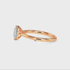 70-Pointer Heart Cut Solitaire Diamond 18K Rose Gold Ring JL AU 19008R-B