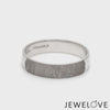 Customized Fingerprint Engraved Platinum Rings for Men JL PT 270